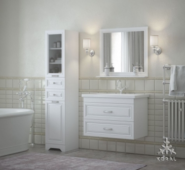 Пенал с корзиной Corozo Koral Каролина 35 Z2 14565 Белый