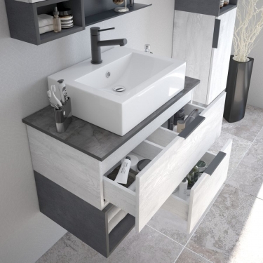 Тумба навесная Corozo Corozo Графит 90 Z2 20015 Пайн