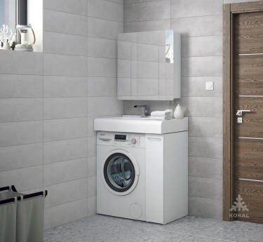 Комплект мебели для ванной Corozo Koral Лео 80/10 Белый