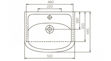 Раковина Corozo Rosa Уют 50 377 Белая