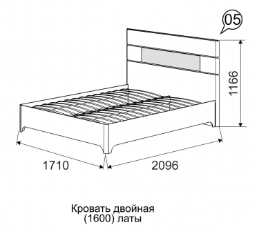Кровать Ижмебель Танго 5