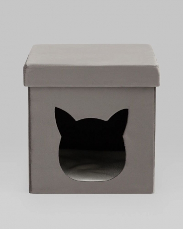 Пуф складной с ящиком Stool Group Store Pet серый