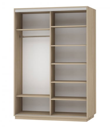 Шкаф-купе двухдверный Е1 Экспресс Дуо 1600х2400h Улица/Дуб сонома