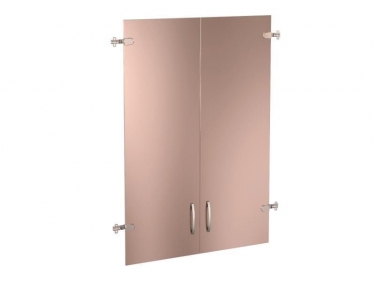 Стеллаж закрытый Витра Альфа 62 133 Орех Пегас