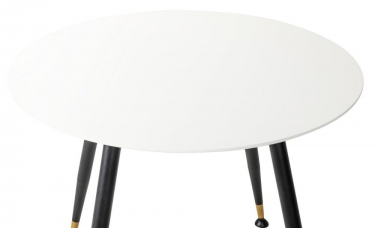 Стол R-home Месси d860 Белый со скосом