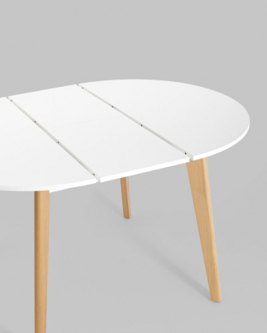 Стол раздвижной Stool Group Rondo 100-135 Бук/белый