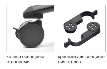 Стол поворотный Profoffice SHIFT black Z6 Гикори Черный