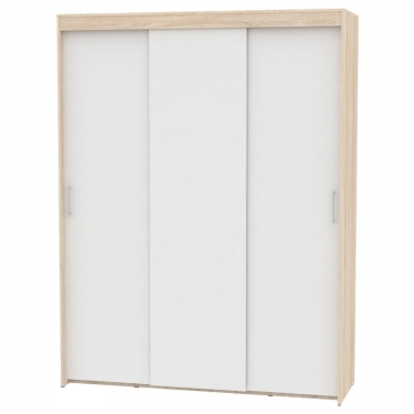 Шкаф-купе Аларти T-3-230х175х60ДСС-Белый-12