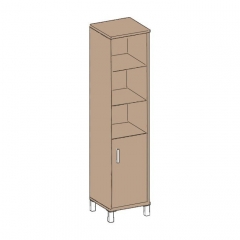 Стеллаж с дверью ДСП Skyland В431.2 L Дуб девон