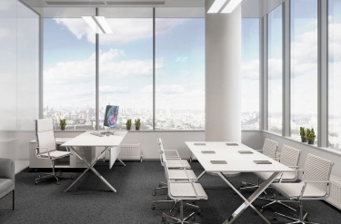Стол письменный L210 Profoffice ANCONA 107 102 f.white0032 Белый Хром