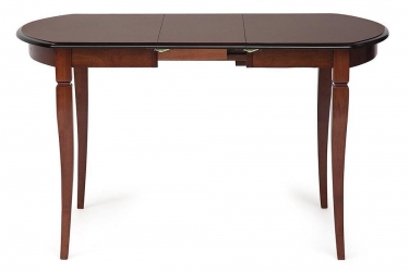 Стол раскладной Tetchair Modena MD-T4EX дерево гевея/мдф, 100+29х75х75 см, MAF Brown
