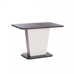 Стол обеденный Tetchair GENT ЛДСП, 110-145x68,6x75,5 см, Мрамор Блэк Роял/Белый