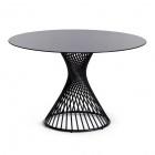 Стол Tetchair BERTOIA mod. GT21 металл/стекло, 120 х 120 х 75 см, Black черный