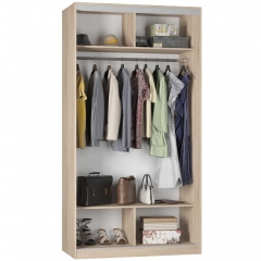 Шкаф-купе Аларти B-220х120х60-3ДСС-Белый-D10D10