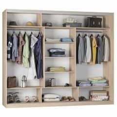 Шкаф-купе Аларти B-220х270х60-2ДСС-D9D9D9