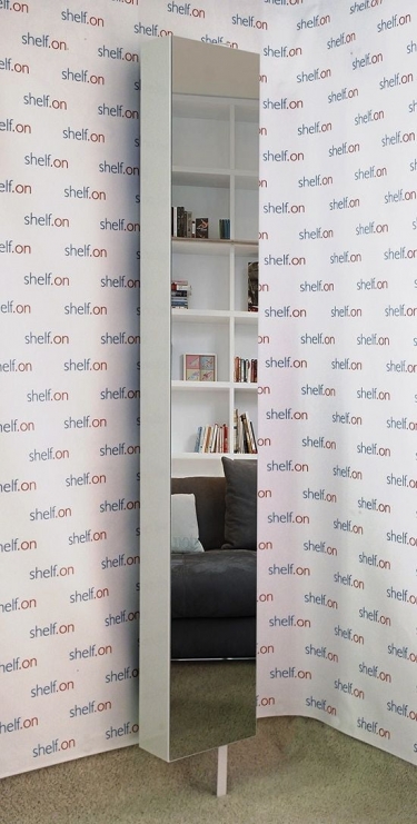 Поворотный зеркальный шкаф Shelf-on Lupo Белый