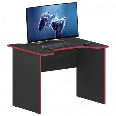 Игровой компьютерный стол Skyland SKILLL SKL 100CA антрацит/красный