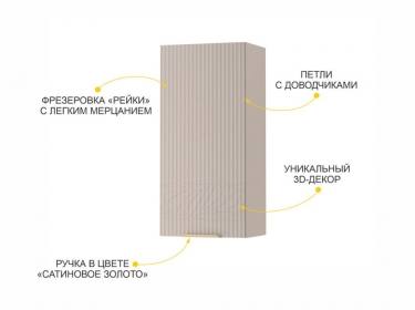 Шкаф кухонный лев/прав Витра Флоренция 107.03
