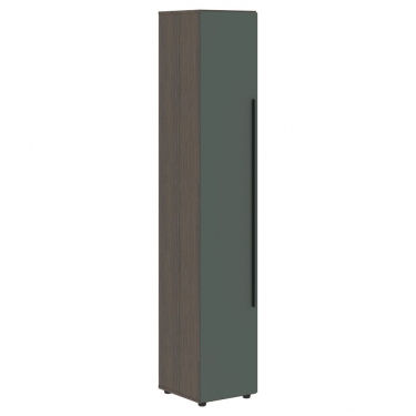 Шкаф-колонка с глухими малыми и средними дверьми правый Skyland VELION VHCS 40.3 R Нефрит Дуб Сильвер