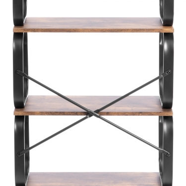 Стеллаж Tetchair WS-04 60x30x140 см, burnt