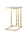 Журнальный столик Stool Group Бостон 50x32 Золото стекло smoke