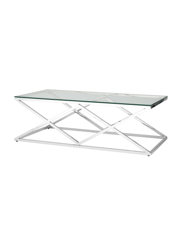 Стол журнальный Stool Group ИНСИГНИЯ 120x60 Серебро