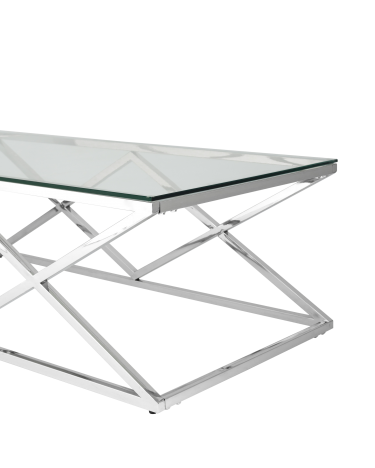 Стол журнальный Stool Group ИНСИГНИЯ 120x60 Серебро
