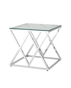 Журнальный стол Stool Group ИНСИГНИЯ 55x55 Серебро