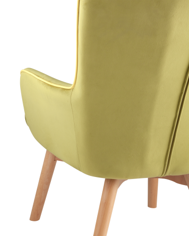 Кресло Stool group Манго, вельвет, оливковый