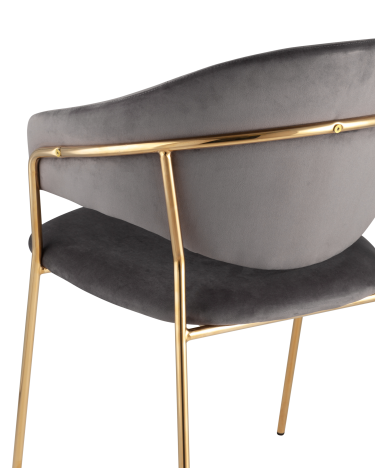 Стул мягкий Stool Group Эвита Серый