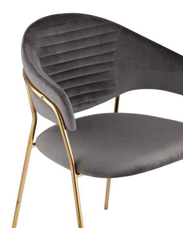 Стул мягкий Stool Group Эвита Серый