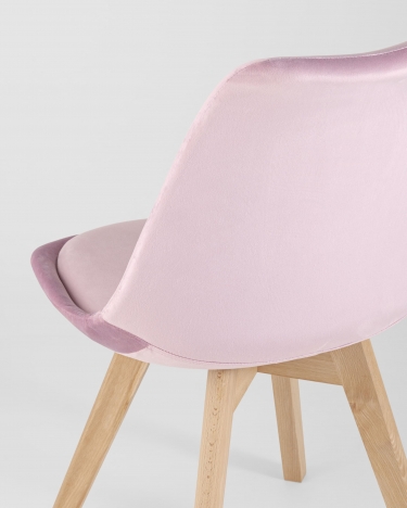 Стул обеденный Stool Group FRANKFURT велюр Розовый