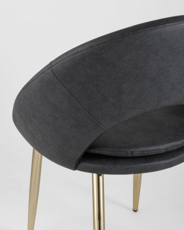Стул Stool Group Кензи экокожа Серый