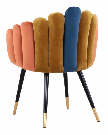 Кресло Stool Group Камелия велюр Сине-зеленый