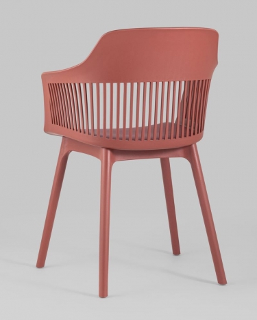 Стул пластиковый Stool Group Crocus с подушкой Бордовый
