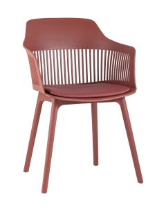 Стул пластиковый Stool Group Crocus с подушкой Бордовый