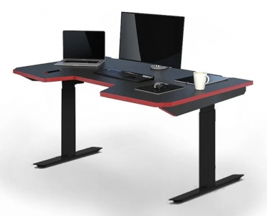 Геймерский стол WARP Smarty Two-I Белый-черный
