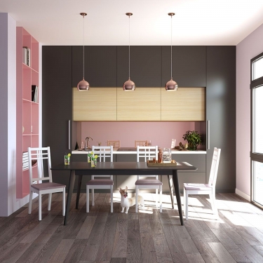 Стол обеденный DAIVA Пегас 160x95 Эмаль белая