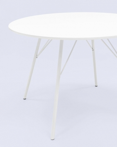 Стол обеденный Stool Group Мемфис D110 Белый