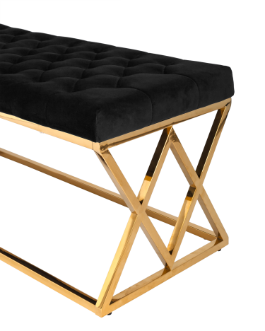 Банкетка Stool Group ИНСИГНИЯ велюр Черный