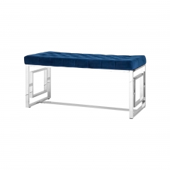 Банкетка Stool Group БРУКЛИН велюр Синий