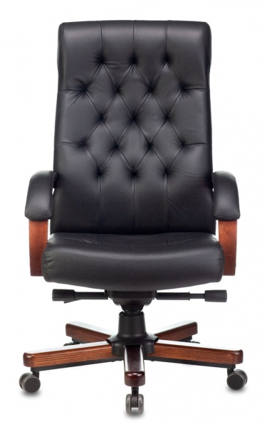 Кресло руководителя Бюрократ Бюрократ T-9928WALNUT/BLACK