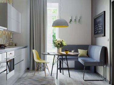 Модульный кухонный уголок Любимый дом Лофт 01 Nitro Grey