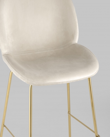 Стул барный Stool Group Beetle gold Бежевый