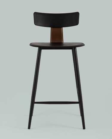 Стул полубарный Stool Group ANT Б пластиковый Черный