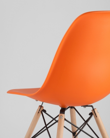 Стул Stool Group Eames DSW Оранжевый