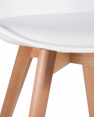 Стул обеденный DOBRIN DOBRIN JERRY SOFT Белый W-02