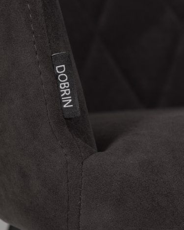 Стул обеденный DOBRIN DOBRIN ROBY велюр Catania Espresso