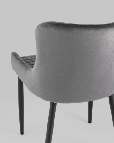 Стул Stool Group Ститч Хани велюр Серый
