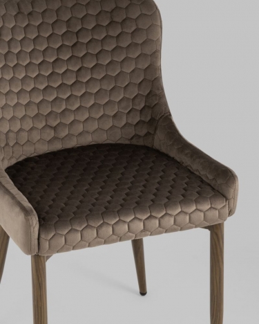 Стул Stool Group Ститч Хани велюр Коричневый